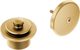 Moen T90331BN Push-N-Lock Tub and Shower Drain Kit with 1.5 Inch Threads, Brushed Nickel
